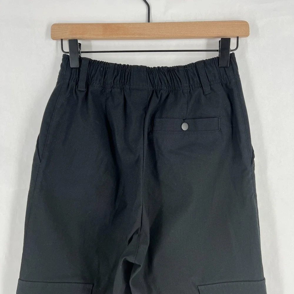 Nike Air Jordan Cargo Pants Womens XS Black Cotton Loose Fit High Rise Outdoor - Picture 8 of 16